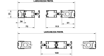SEZIONE LATERALE ESSENZA 35 LATERALE ANTICIMICE